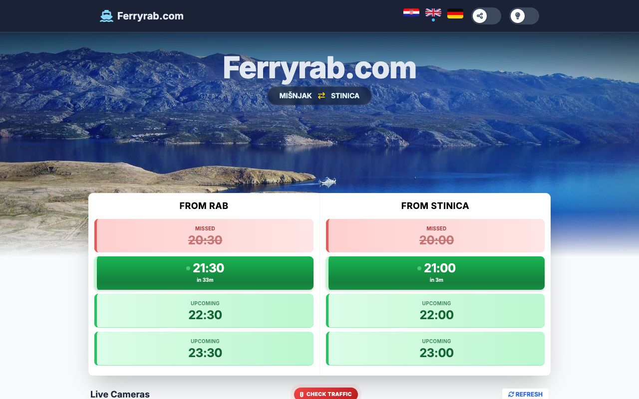 Ferryrab.com Live Tracker