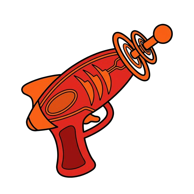 PewPew Red Gun Logo